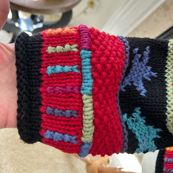 Coldwater Creek Red Multicolor Knit Sweater - Picture 4 of 7